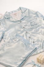 Soft Satin Pajama Set – Mint Green